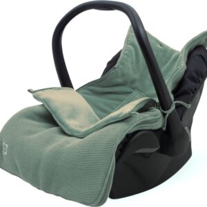 Jollein Voetenzak voor Autostoel & Kinderwagen - Basic Knit - Forest Green