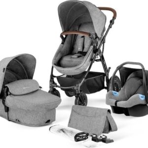 Kinderkraft Moov 3 in 1 Kinderwagen - Inclusief Autostoel - Grey Melange