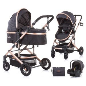 Kinderwagen Chipolino Estelle Anthracite 3-in-1 + Autostoel