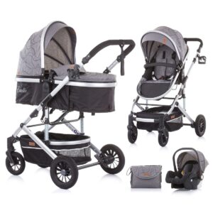 Kinderwagen Chipolino Estelle Platinum 3-in-1 + Autostoel