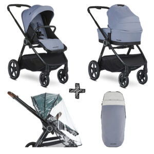 Kinderwagen Easywalker Rudey Steel Grey met Voetenzak & Regenhoes