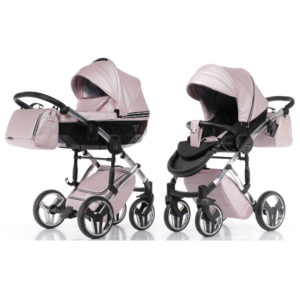 Kinderwagen Junama Fluo Line 3-in-1 Pink + Autostoel Junama incl. Adapterset