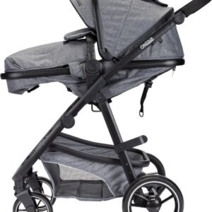 Kinderwagen On Tour 3 in 1 Grey Melange Inclusief Autostoel