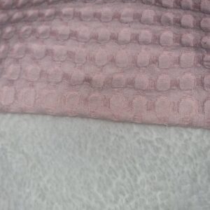 Kinderwagen deken - witte teddy - licht roze - 60 x 80 cm