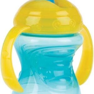 Nuby 2-in-1 Beker Met Harde Tuit 240ml Geel/blauw