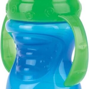 Nuby 2-in-1 Beker Met Harde Tuit 240ml Groen/blauw