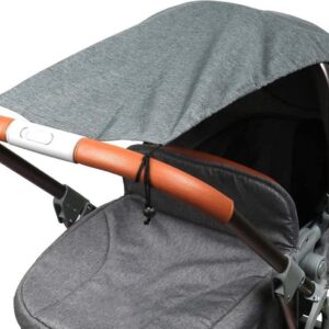 Universal zonnescherm voor kinderwagen Deluxe zonwering babykuip - scheurbestendig zonwering met UV-bescherming coating 50+