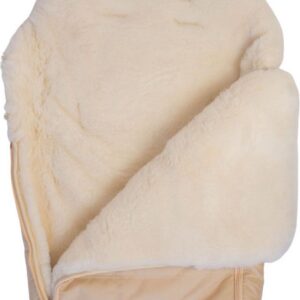 Voetenzak-lamsvel-schapenvacht- kinderwagen- kleur beige