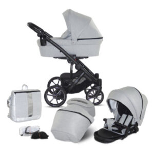 knorr-baby Saipan 12-delige Combi Kinderwagen Zilver-Grijs